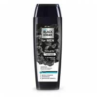 BLACK CLEAN FOR MEN гель-душ с активным углем для мытья волос, тела и бороды, 400 мл