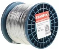 Трос стальной в ПВХ SWR М5 PVC М6 DIN 3055 STARFIX бухта 100 м (SMP-53736-100)