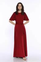 Платье ампир EMANSIPE, полуприлегающее, макси, размер 42, красный, бордовый