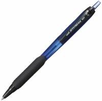 Ручка шариковая масляная автоматическая с грипом UNI (Япония) “JetStream“, синяя, узел 0,7 мм, линия письма 0,35 мм, SXN-101-07 BLUE