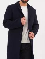 Пальто MISTEKS design, демисезон/зима, силуэт прилегающий, удлиненное, карманы, подкладка, без капюшона, утепленное