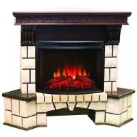 Электрический камин RealFlame Stone Corner New 25/25,5 + Evrika 25,5 античный дуб