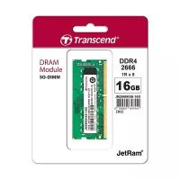 Оперативная память Transcend 16 ГБ DDR4 2666 МГц SODIMM CL19 JM2666HSE-16G