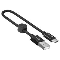 Кабель Hoco X35 Premium USB - USB Type-C, 0.25 м, черный