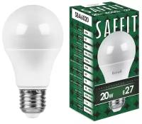 SAFFIT Лампа светодиодная SAFFIT, 20W 230V E27 4000K A60, SBA6020