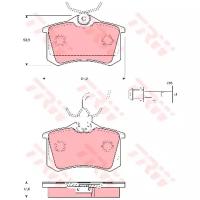 Колодки Тормозные Задние TRW GDB1415