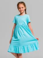 Платье ИНОВО, размер 152, голубой