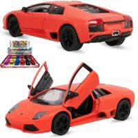 Металлическая машинка Kinsmart 1-32-36 Matte Lamborghini KT5370D, инерционная в коробке / Красный