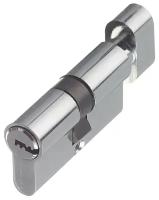 Цилиндр AL 60 C T01 CP 60 (30х30) мм ключ/вертушка хром