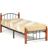 Кровать TetChair AT-915 односпальная, спальное место (ДхШ): 200х90 см, цвет: коричневый/черный
