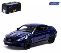 Автоград Машина металлическая MERCEDES-AMG C63 S COUPE, 1:32, открываются двери, инерция, цвет синий