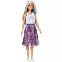 Кукла Barbie Игра с модой, 29 см, FXL53 блондинка с синими прядями