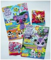 Журналы Littlest Pet Shop/ Комплект из двух журналов с игрушками №4 2021г. dog +№4 2022г. Bunny