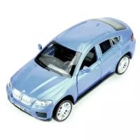 Машина металл. 1:43 BMW X6, откр.двери, белый, 12см