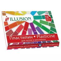 Пластилин ГАММА Illusion 12 цветов (10-2012)