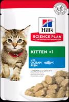 Hills Kitten Ocean Fish Консервы для котят Рыба кусочки в соусе 85г