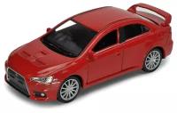 Машинка Welly Mitsubishi Lancer Evolution X (43655) 1:38, 11 см, красный