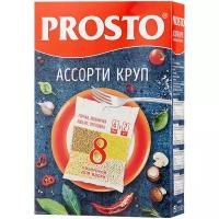 PROSTO Смесь круп Ассорти (гречка, пшеничка, пшено, перловка) в пакетах для варки, 8 пак