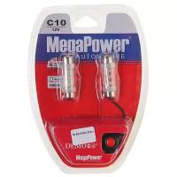 Лампа автомобильная светодиодная MegaPower M-85154W-2блт C10W (SV8,5) с тестером 12V SV8.5