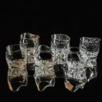 Подарочный набор - шесть бокалов для виски с рифленым дном серии Хмельное стекло