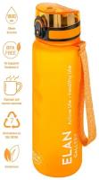 Бутылка для воды 1000 мл 7,8х7,8х28,5 см Elan Gallery Style Matte, с углублениями для пальцев, оранжевая