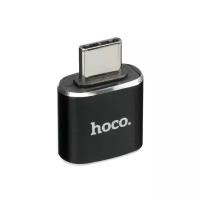 Переходник/адаптер Hoco OTG USB - USB Type-C UA5, 0.02 м, 1 шт., черный