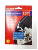 Карта памяти MS Pro Duo SanDisk 1Gb, 1шт