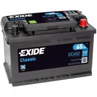 Автомобильный аккумулятор Exide Сlassic EC652, 278х175х175