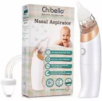 Детский назальный аспиратор Chibello - обеспечивает безопасное всасывание из носа и мягко очищает