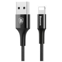 Кабель Baseus Shining Cable with Jet metal USB - Lightning (CALSY), 1 м, black