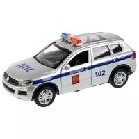 Легковой автомобиль ТЕХНОПАРК Volkswagen Touareg (TOUAREG-P-SL) 1:39, 12 см, серебристый