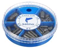 Грузила Salmo EXTRA SOFT, набор №4 малый, 5 секций 1,0-3,5 г, 60 г