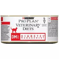 Влажный корм для кошек Pro Plan Veterinary Diets DM St/Ox при диабете, с говядиной 195 г (мусс)