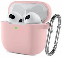 Чехол для наушников AirPods 3 с карабином (2021)/AirPods 3/айрподс 3 /Чехол для наушников/Силиконовый чехол для AirPods