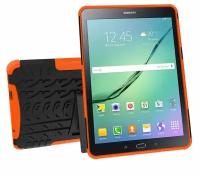 Чехол-бампер MyPads для Samsung Galaxy Tab S2 9.7 SM-T810/ T815 противоударный усиленный ударопрочный оранжевый