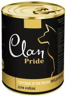 Корм Clan Pride (консерв.) для собак, сердце и печень индейки, 340 г x 12 шт
