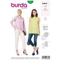 Выкройка Burda 6323 - туника- блуза с кружевом, туника- блуза с рисунком