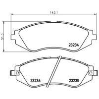 Дисковые тормозные колодки передние NISSHINBO NP6028 (4 шт.)