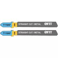 Полотна по металлу, Bimetal, фрезерованные, волнистые зубья, 76/51/1,1 мм (T118AF), 2 шт