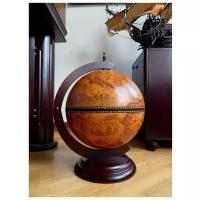 Глобус-бар BLT настольный коричневый, диаметр 33 см