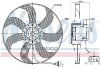 Вентилятор радиатора Nissens 85725