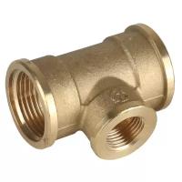 Тройник GENERAL FITTINGS переходной, латунь, г/г/г, 1″-1/2″-1″