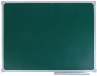 Доска магнитно-меловая, 60х90 см, зелёная, Calligrata стандарт, в алюминиевой рамке, с полочкой
