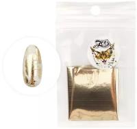 Zoo Nail Art 1415 Фольга переводная 4*50 см глянцевая белое золото