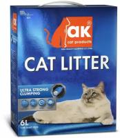 AK Cat Ultra Strong Clumping Комкующийся наполнитель бентонитовый без запаха 6л