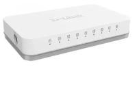 D-Link Сетевое оборудование DGS-1008A F1A Неуправляемый коммутатор с 8 портами 10 100 1000 Base-T и функцией энергосбережения