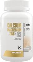 Кальций & магний MAXLER (USA) Calcium Magnesium Zinc + D3 90 таблетки, Нейтральный