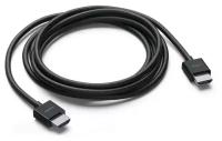 Кабель HDMI 1.8м Belkin AV10175DS2M-BLK круглый черный