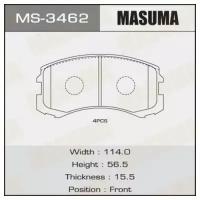 Колодки дисковые Masuma AN-641 (1/12), MS3462 MASUMA MS-3462