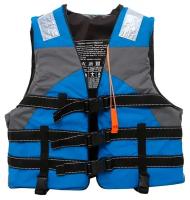 Жилет спасательный синий Coolsurf/Спасательный жилет для взрослых до 110кг/Жилет для рыбалки/Жилет спасательный/Жилет спасательный для лодки